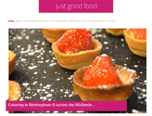 Tablet Screenshot of justgoodfood.com
